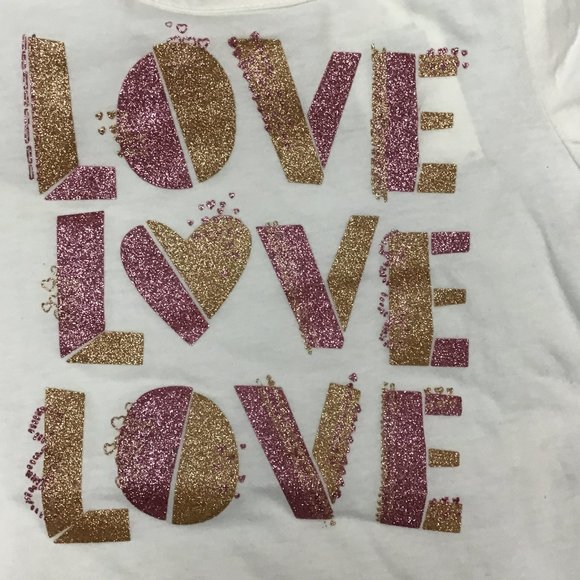 Epic Threads | Girl's T-shirt | Off-White | Love | Various Sizes - Picture 2 of 3